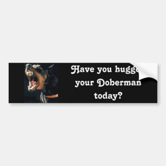 Doberman Bumpersticker