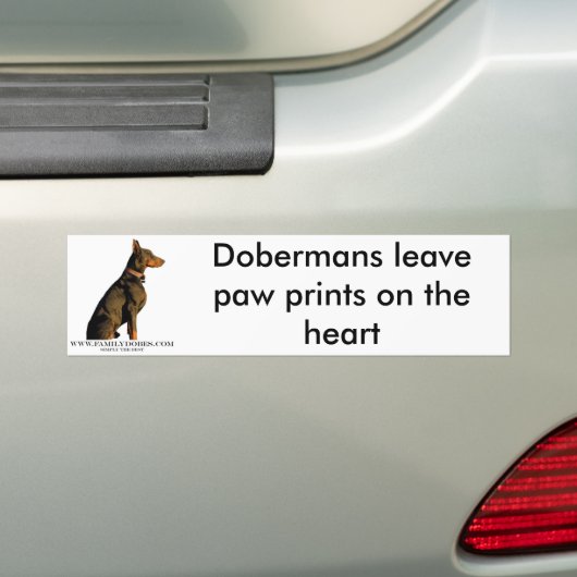 doberman-bumpersticker bumpersticker (Op auto)