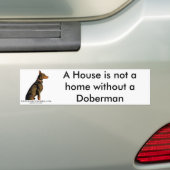 doberman-bumpersticker bumpersticker (Op auto)