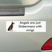 doberman-bumpersticker bumpersticker (Op auto)