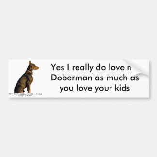 doberman-bumpersticker bumpersticker
