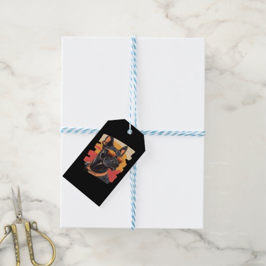 Doberman Cadeaulabel (Met Touw)