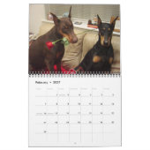 Doberman Calendar Kalender (Feb 2027)