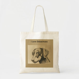 Doberman Canvas tas