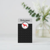 Doberman Cards Visitekaartje (Staand voorkant)