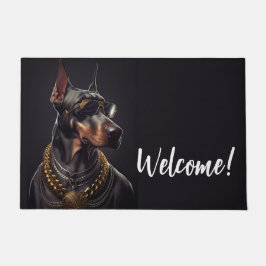 Doberman charm deurmat