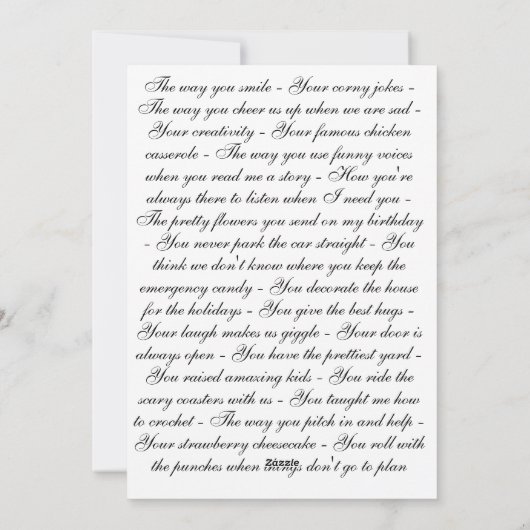 Doberman charm. feestdagenkaart (Achterkant)