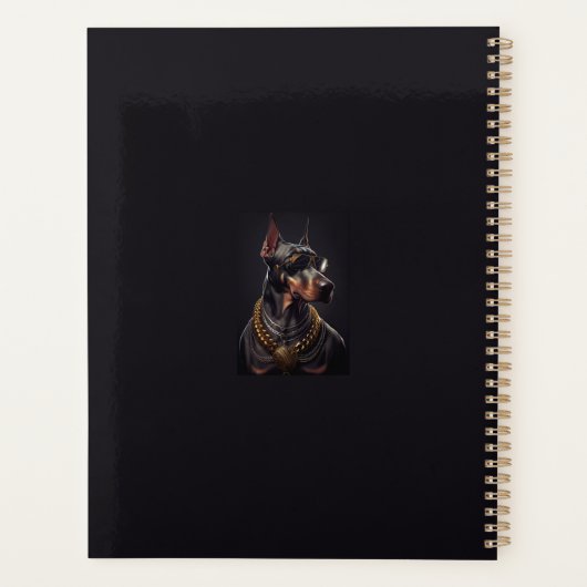 Doberman charm planner (Achterkant)