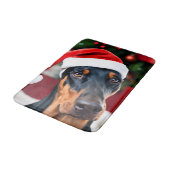 Doberman Christmas Badmat (Gekanteld)