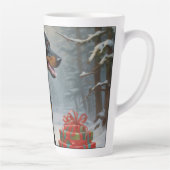 Doberman Christmas Latte Mok (Rechts)