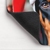 Doberman Christmas Muismat (Hoek)