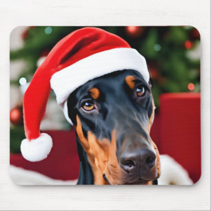 Doberman Christmas Muismat