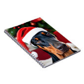 Doberman Christmas Notitieboek (Rechterzijde)