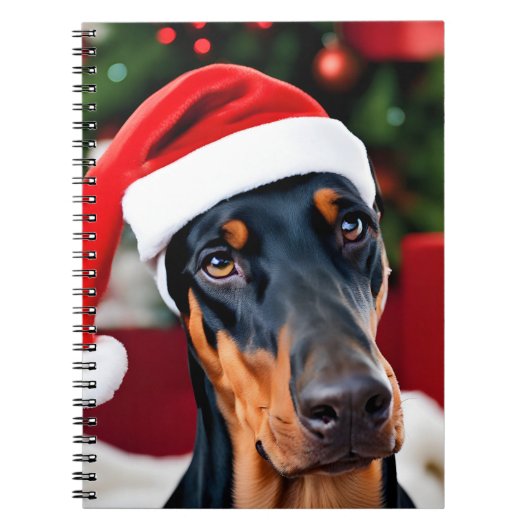 Doberman Christmas Notitieboek (Voorkant)