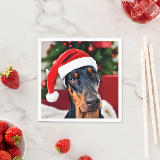 Doberman Christmas Servet (Insitu)