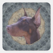 Doberman Classic Sticker (Voorkant)