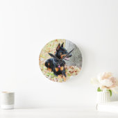 Doberman Clock Ronde Klok (Huis)