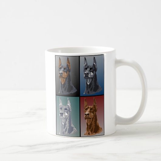Doberman Colors Koffiemok (Rechts)