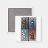 Doberman Colors Magneet (Voorkant / Achterkant)