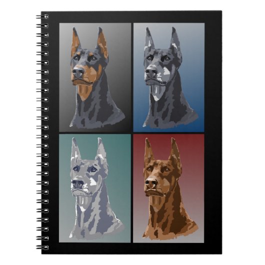 Doberman Colors Notitieboek (Voorkant)
