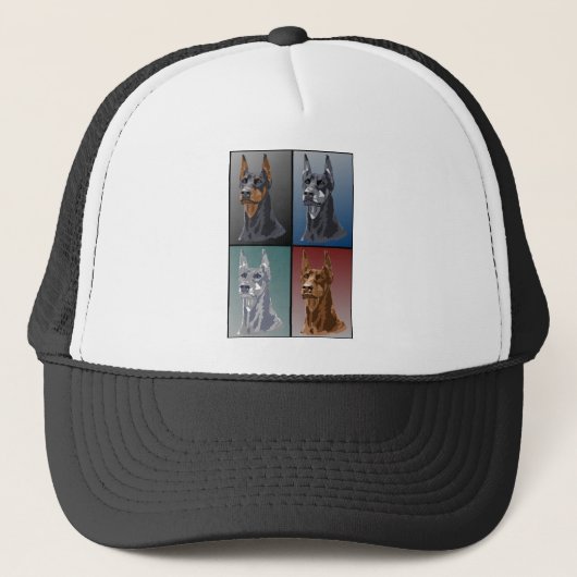 Doberman Colors Trucker Pet (Voorkant)