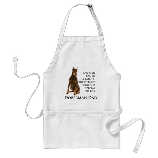 Doberman Dad Apron Standaard Schort (Voorkant)