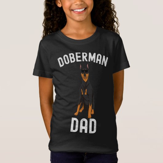 Doberman Dad Day Mannen Doberman Lover Owner T-shirt (Voorkant)
