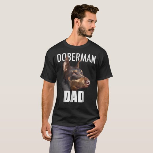 Doberman Dad Essential T-Shirt (Voorkant volledig)