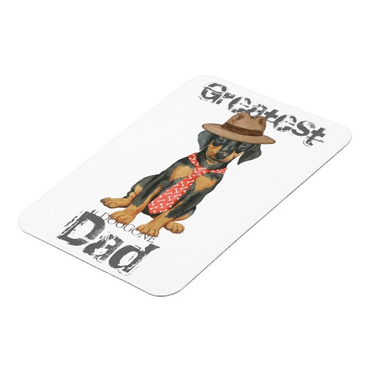 Doberman Dad Magneet (Linkerzijde)