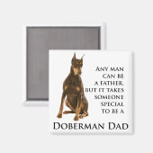 Doberman Dad Magnet (Voorkant / Achterkant)