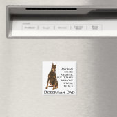 Doberman Dad Magnet (Insitu (Vaatwasser))