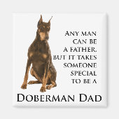 Doberman Dad Magnet (Voorkant)