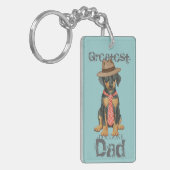 Doberman Dad Sleutelhanger (Voorkant Links)