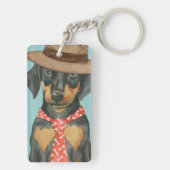 Doberman Dad Sleutelhanger (achterkant)