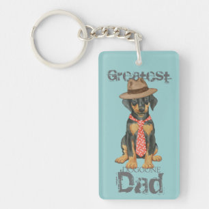 Doberman Dad Sleutelhanger