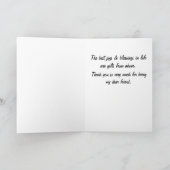 Doberman de Beste Vreugden in het Leven is Vrij Bedankkaart (Binnen)