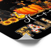 Doberman Dog Autumn Herfst Pumpkin Truck Mappe Dan Poster (Hoek)