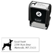 Doberman Dog Baby shower Puppy Dobie Pinscher Zelfinktende Stempel (In situ)