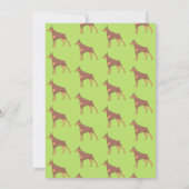 Doberman Dog Birthday-fotouitnodiging Kaart (Achterkant)