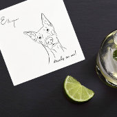 Doberman Dog Cocktail bruiloft servetten