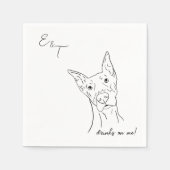 Doberman Dog Cocktail bruiloft servetten (Voorkant)