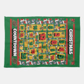 Doberman Dog Countdown Kerstmis Advent Calendar Theedoek (Horizontaal)