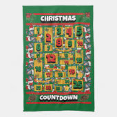 Doberman Dog Countdown Kerstmis Advent Calendar Theedoek (Verticaal)