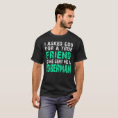 Doberman Dog Doberman True Friend T-shirt (Voorkant volledig)
