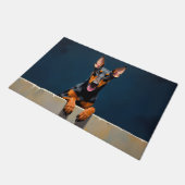 Doberman Dog Doormat Art Deurmat (Schuin)