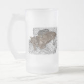 Doberman Dog en Puppy Matglas Bierpul (Links)