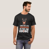 Doberman Dog Funny T-shirt (Voorkant volledig)