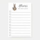 Doberman Dog gepersonaliseerd om lijst te doen Post-it® Notes (Voorkant)