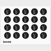 Doberman Dog Gezegde Onschadelijk Gift Ronde Sticker (Vel)