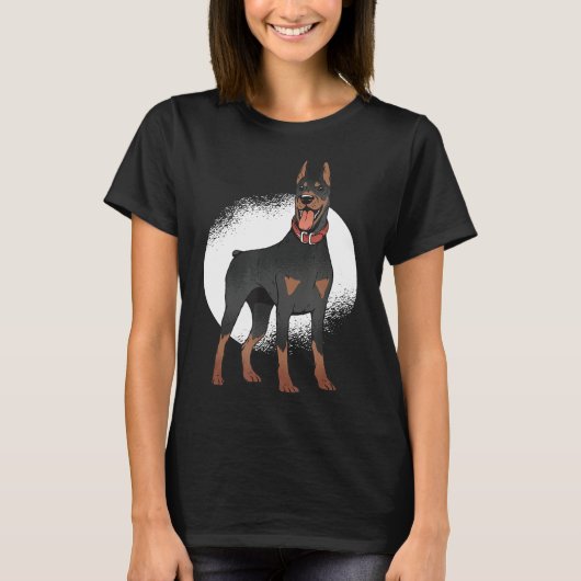 Doberman Dog Graphic T-shirt (Voorkant)